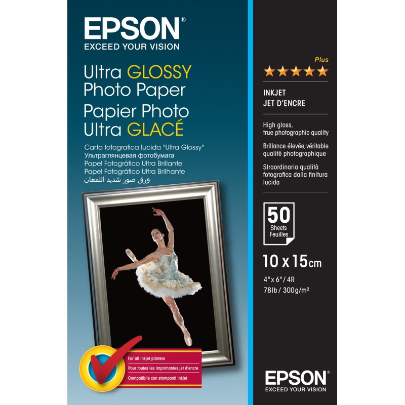 Ultra Glossy Photo Paper - Glanzend - 100 x 150 mm 50 Blatt Fotopapier